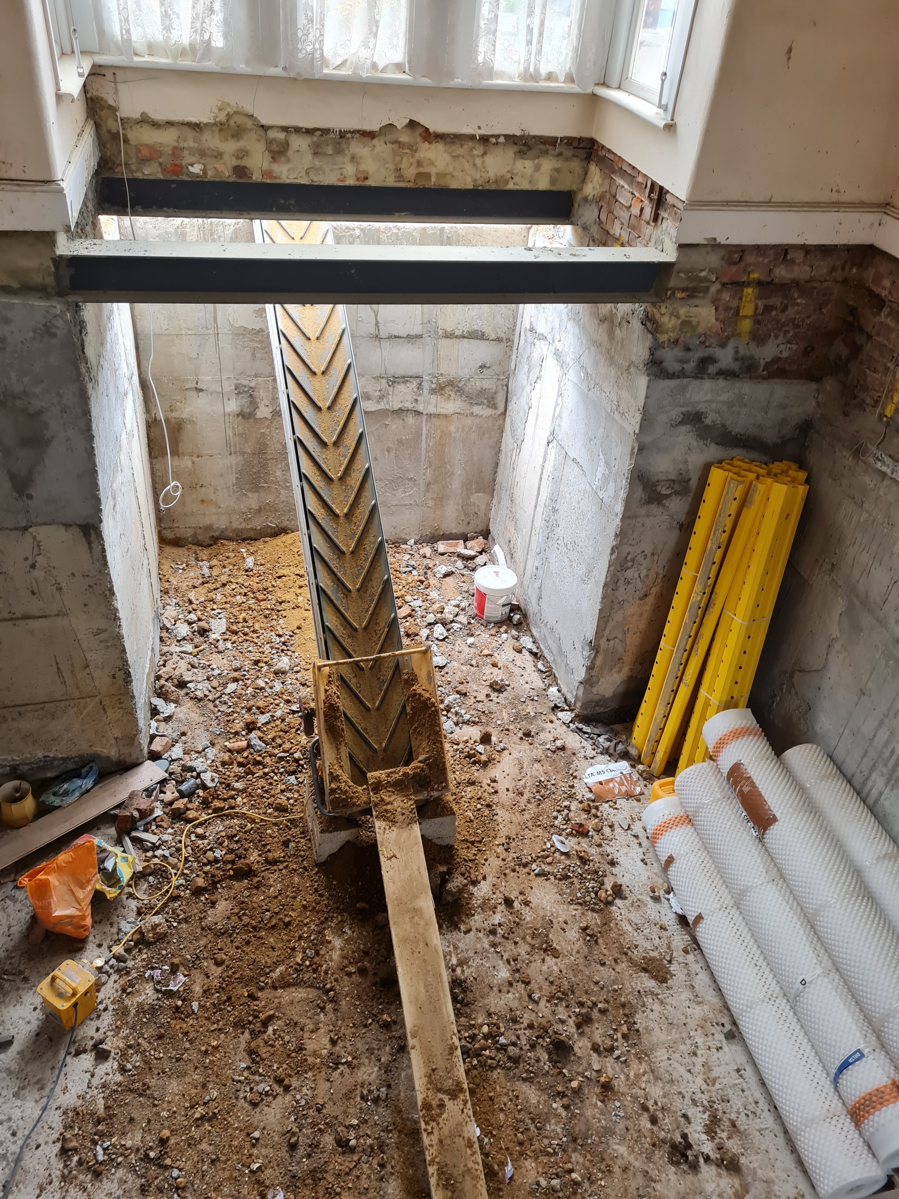 Reinforced concrete rebar construction